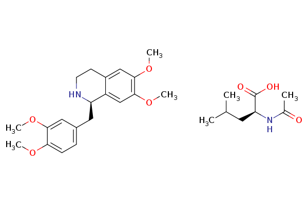 R-Tetrahydropapaverine N-acetyl-L-leucinate