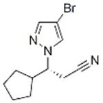 (R)-3-(4-broMo-1H-pyrazol-1-yl)-3-cyclopentylpropanenitrile