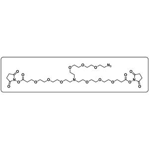 N-(Azido-PEG3)-N-bis(PEG3-NHS ester)