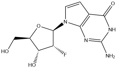 4H-Pyrrolo[2,3-d]pyrimidin-4-one, 2-amino-7-(2-deoxy-2-fluoro-β-D-ribofuranosyl)-3,7-dihydro-