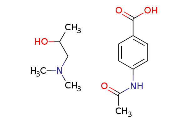 4-acetamidobenzoic acid, compound with 1-(dimethylamino)propan-2-ol