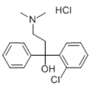 	2-CHLORO-ALPHA-[2-DIMETHYLAMINOETHYL]BENZHYDROL HYDROCHLORIDE