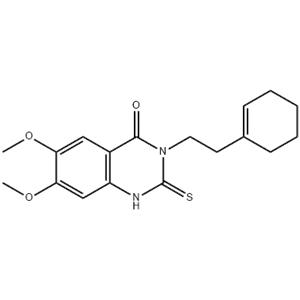 4(1H)-Quinazolinone, 3-[2-(1-cyclohexen-1-yl)ethyl]-2,3-dihydro-6,7-dimethoxy-2-thioxo-