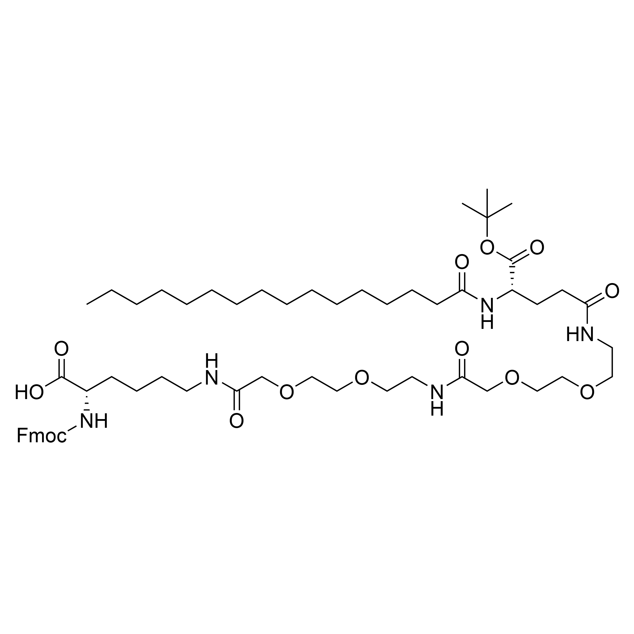 Fmoc-Lys(Pal-Glu(AEEA-AEEA)-OtBu)-OH