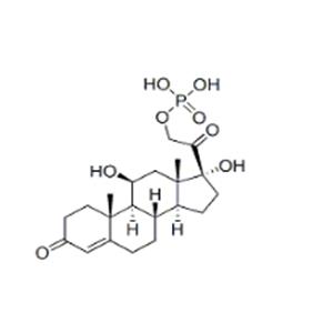 	11beta,17,21-trihydroxypregn-4-ene-3,20-dione 21-(dihydrogen phosphate)