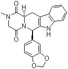 CAS # 171596-29-5, Cialis, (6R,12aR)-6-(1,3-Benzodioxol-5-yl)-2,3,6,7,12,12a-hexahydro-2-methyl-pyrazino[1',2':1,6]pyrido[3,4-b]indole-1,4-dione, Tadalafil