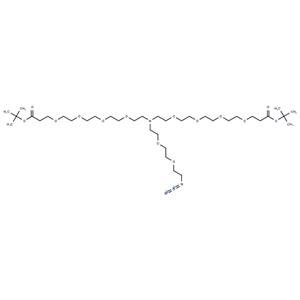 N-(Azido-PEG2)-N-bis(PEG4-Boc)