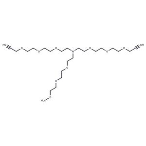 N-(Aminooxy-PEG2)-N-bis(PEG3-propargyl)