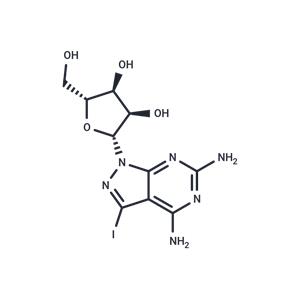 4,6-Diamino-3-iodo-1-(b-D-ribofuranosyl)-1H-pyrazolo[3,4-d]pyrimidine