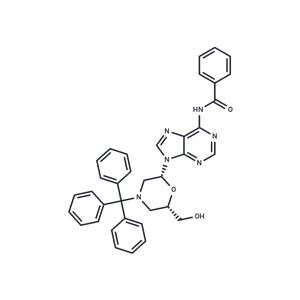 N6-Benzoyl-7’-OH-N-trityl morpholino adenosine