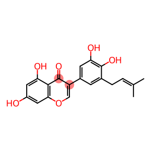 5'-(3-Methyl-2-butenyl)-3',4',5,7-tetrahydroxyisoflavone