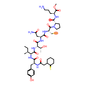 vasotocin, desGly(NH2)(9)d(CH2)5-Tyr(Me)(2)-Thr(4)-Orn(8)-