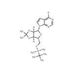 4-Chloro-7-[(5-O-t-butyldimethylsilyl)-2,3-O-isopropyli-dene-β-D-ribofuranosyl]-7H-pyrrolo[2,3-d]pyrimidine