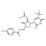 2’-O-Acetyl-5’-O-(p-toluoyl)-3’-deoxy-3’-fluoro-5-trifluoromethyluridine