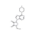 6-(1-Piperizinyl)-9-beta-D-ribofuranosyl)-9H-purine