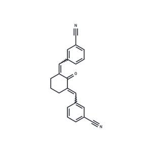 Benzonitrile, 3,3'-[(2-oxo-1,3-cyclohexanediylidene)dimethylidyne]bis-