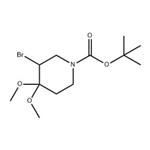 1-Piperidinecarboxylic acid, 3-bromo-4,4-dimethoxy-, 1,1-dimethylethyl ester