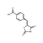 4-[(2,4-dioxo-1,3-thiazolidin-5-ylidene)methyl]benzoic acid