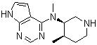 CAS # 477600-74-1, N-Methyl-N-((3R,4R)-4-methylpiperidin-3-yl)-7H-pyrrolo[2,3-d]pyrimidin-4-amine