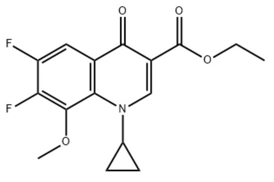 1-Cyclopropyl-6,7-difluoro-1,4-dihydro-8-methoxy-4-oxo-3-quinolinecarboxylic acid ethyl ester