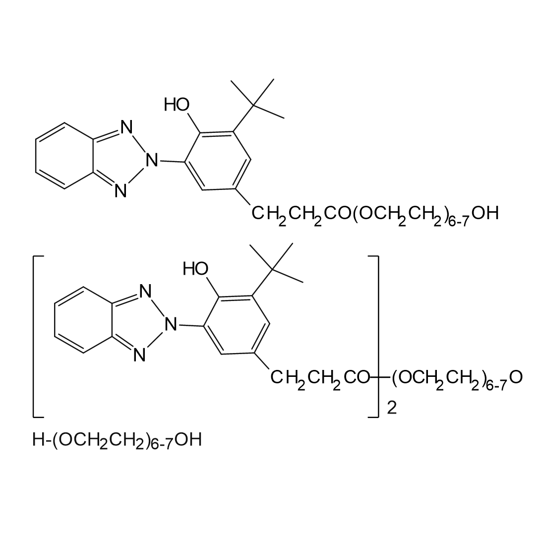 β-[3-(2-H-Benzotriazole-2-yl)-4-hydorxy-5-tert.butylphenyl]-propionic acid-poly (ethylene glycol) 300-ester