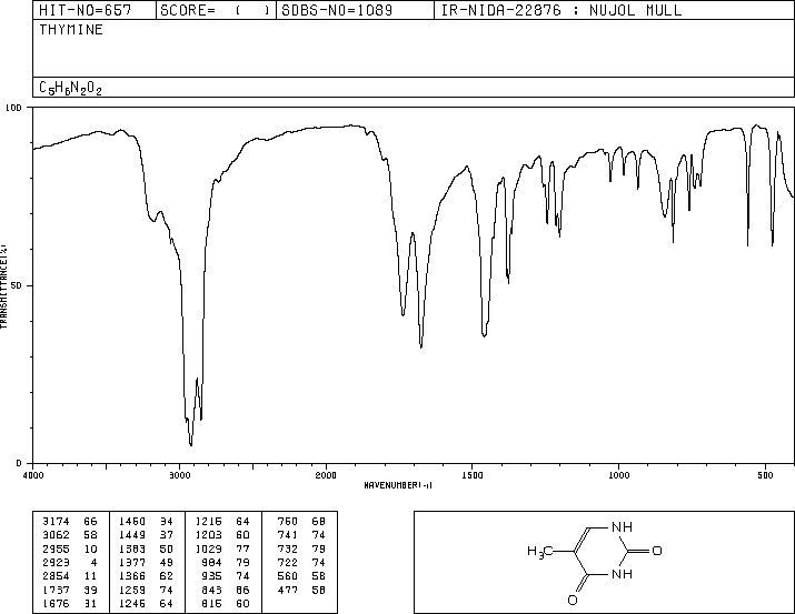 Thymine(65-71-4) <sup>13</sup>C NMR