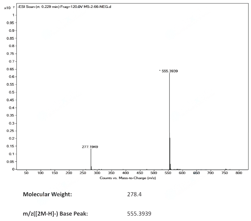 N-TETRADECYLPHOSPHONIC ACID(4671-75-4) MS