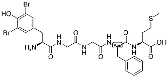 3,5-DIBROMO-TYR-GLY-GLY-PHE-MET Struktur