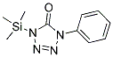 1-PHENYL-4-TRIMETHYLSILYL-5-TETRAZOLINONE Struktur