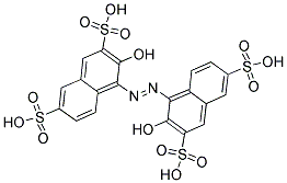 2,2'-DIHYDROXY-1,1'-AZONAPHTHALENE-3,3',6,6'-TETRASULFONIC ACID Struktur