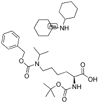 BOC-LYS(IPR,Z)-OH DCHA Struktur