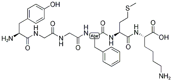 TYR-GLY-GLY-PHE-MET-LYS Struktur