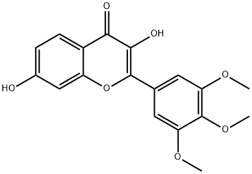 3,7-DIHYDROXY-3',4',5'-TRIMETHOXYFLAVONE Structure