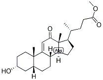 9(11), (5-BETA)-CHOLENIC ACID-3-ALPHA-OL-12-ONE METHYL ESTER Struktur