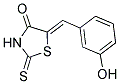 5-(3-HYDROXY-BENZYLIDENE)-2-THIOXO-THIAZOLIDIN-4-ONE Struktur