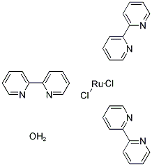 TRIS-(2,2'-BIPYRIDINE) RUTHENIUM (II) CHLORIDE HYDRATE Struktur