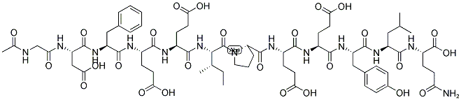 AC-GLY-ASP-PHE-GLU-GLU-ILE-PRO-GLU-GLU-TYR-LEU-GLN Struktur