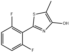 2-(2,6-DIFLUOROPHENYL)-5-METHYL-1,3-THIAZOL-4-OL Struktur