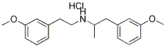 3,3'-DIMETHOXY-ALPHA-METHYLDIPHENETHYLAMINE HYDROCHLORIDE Struktur