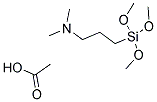 N-TRIMETHOXYSILYLPROPYL-N,N-DIMETHYLAMMONIUM ACETATE Struktur