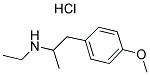 2-ETHYLAMINO-1-(4-METHOXYPHENYL)PROPANE HYDROCHLORIDE Struktur