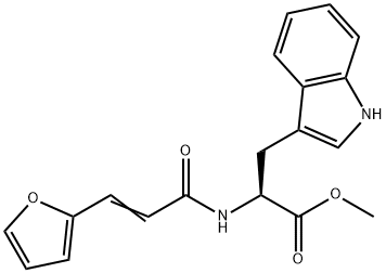 3-(2-FURYL)ACRYLOYL-L-TRYPTOPHAN METHYL ESTER Struktur