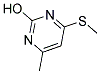 4-METHYL-6-(METHYLSULFANYL)PYRIMIDIN-2-OL Struktur