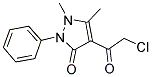 4-(2-CHLORO-ACETYL)-1,5-DIMETHYL-2-PHENYL-1,2-DIHYDRO-PYRAZOL-3-ONE Struktur