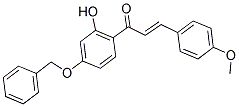 1-[4-(BENZYLOXY)-2-HYDROXYPHENYL]-3-(4-METHOXYPHENYL)PROP-2-EN-1-ONE Struktur