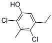 2,4-DICHLORO-5-ETHYL-3-METHYLPHENOL Struktur