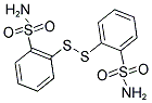 2-([2-(AMINOSULFONYL)PHENYL]DITHIO)BENZENE-1-SULFONAMIDE Struktur