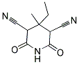 2,4-DICYANO-3-ETHYL-3-METHYLGLUTARIMIDE Struktur