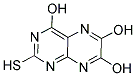 2-MERCAPTO-4,6,7-TRIHYDROXYPTERIDINE Struktur