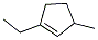 1-ETHYL-3-METHYLCYCLOPENTENE Struktur